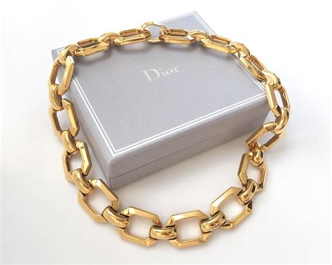 Dior Cuban Link Necklace .